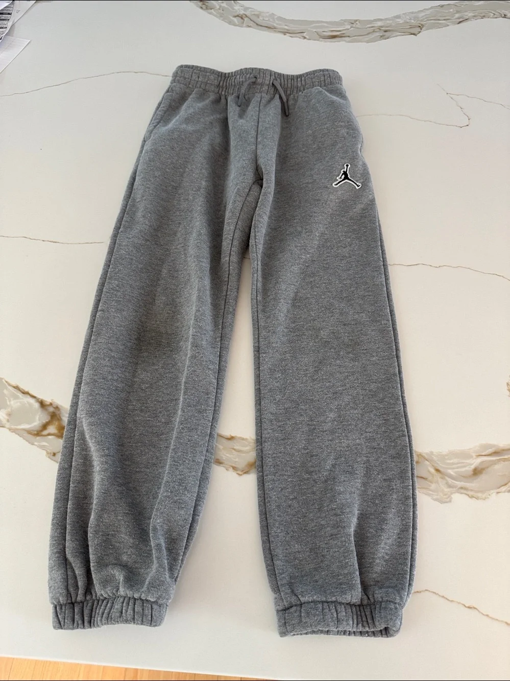 Jordan Kids Grey Joggers with Black Jumpman